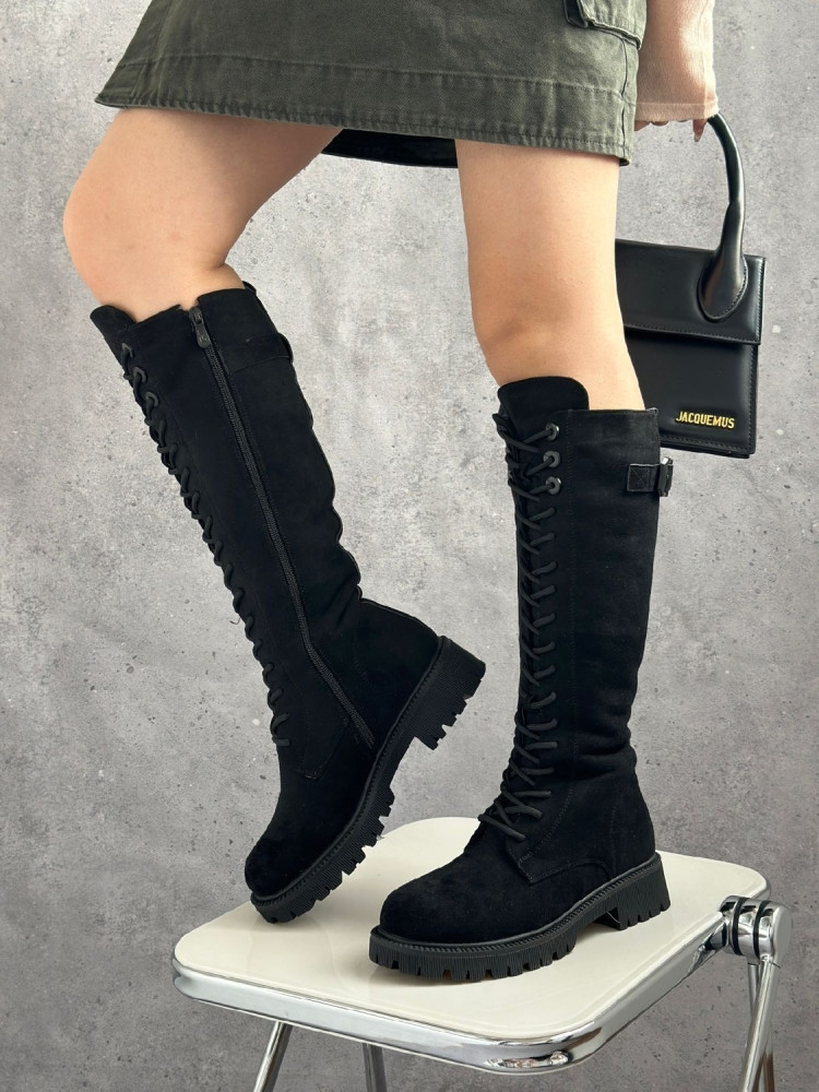 Cапоги женские черные купить в Интернет-магазине Садовод База - цена 600 руб Садовод интернет-каталог