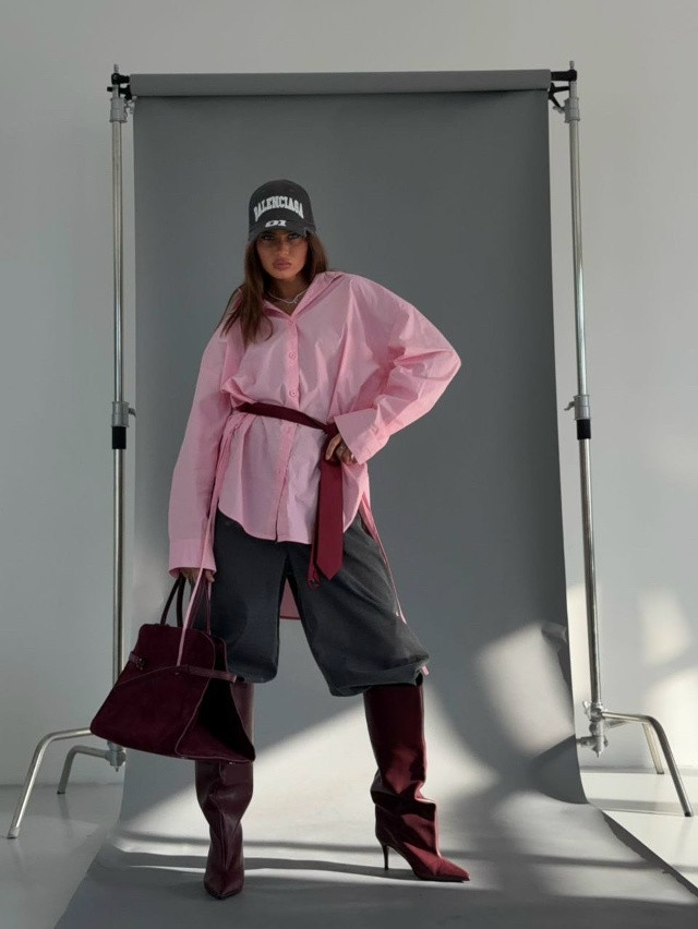 Женская рубашка розовая купить в Интернет-магазине Садовод База - цена 3500 руб Садовод интернет-каталог