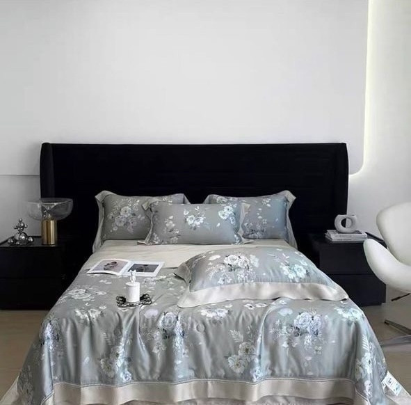 Комплект постельного белья тенсель с мережко с  готовым одеялом купить в Интернет-магазине Садовод База - цена 5000 руб Садовод интернет-каталог