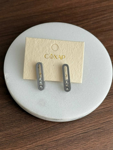 🤍 Серьги с плавающими фианитами САДОВОД официальный интернет-каталог