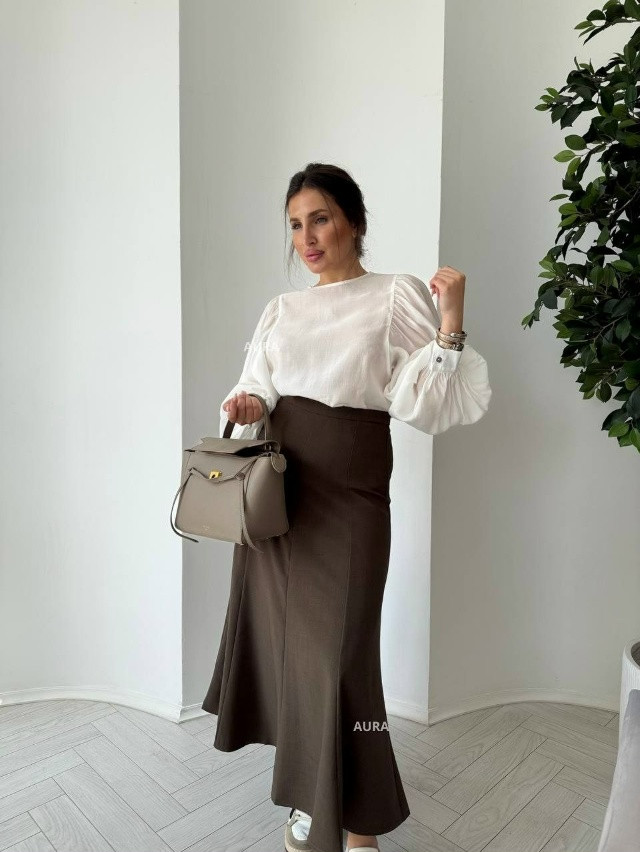 юбка коричневая купить в Интернет-магазине Садовод База - цена 1550 руб Садовод интернет-каталог