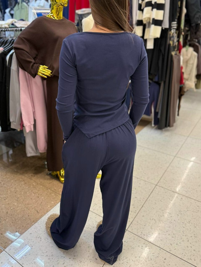 Женский костюм синий купить в Интернет-магазине Садовод База - цена 1900 руб Садовод интернет-каталог