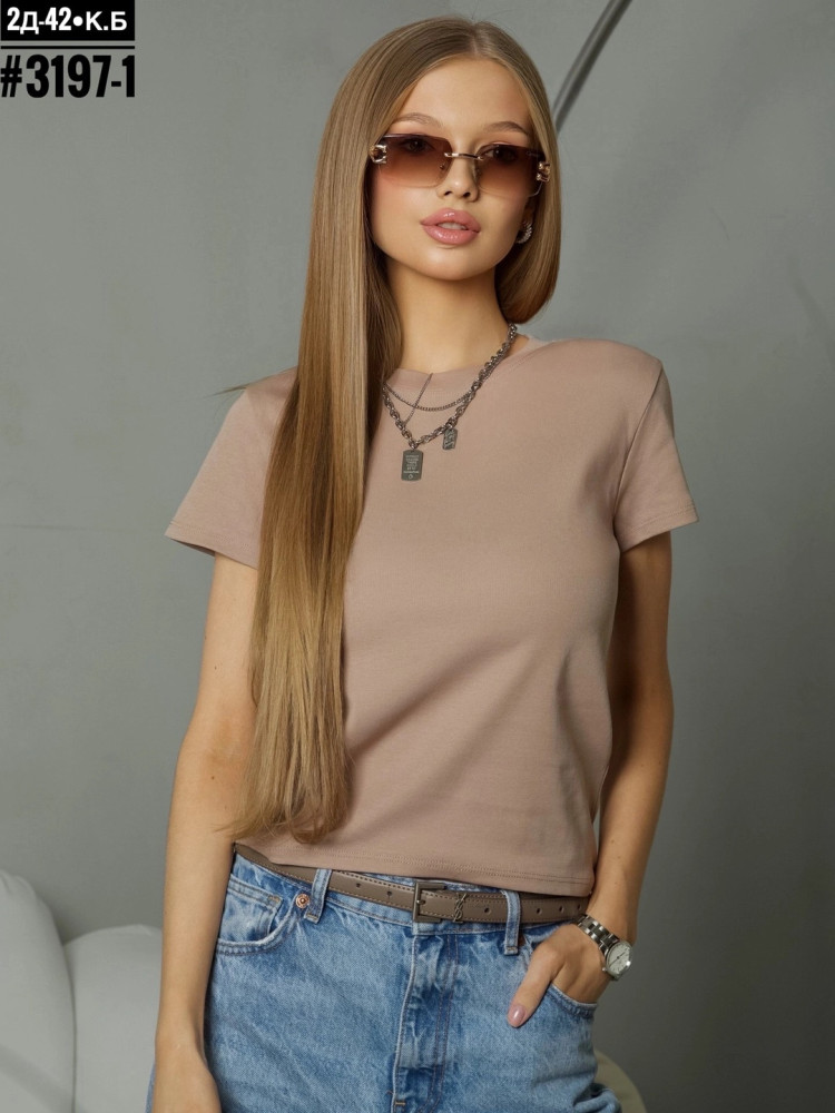 Женская футболка коричневая купить в Интернет-магазине Садовод База - цена 450 руб Садовод интернет-каталог