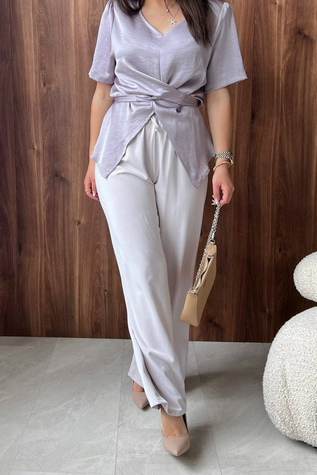 Женские брюки светло-серые купить в Интернет-магазине Садовод База - цена 1450 руб Садовод интернет-каталог