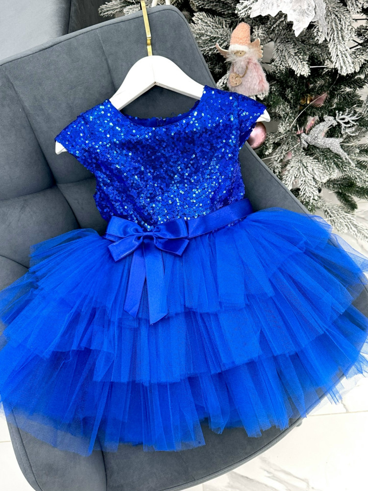 Платье синее