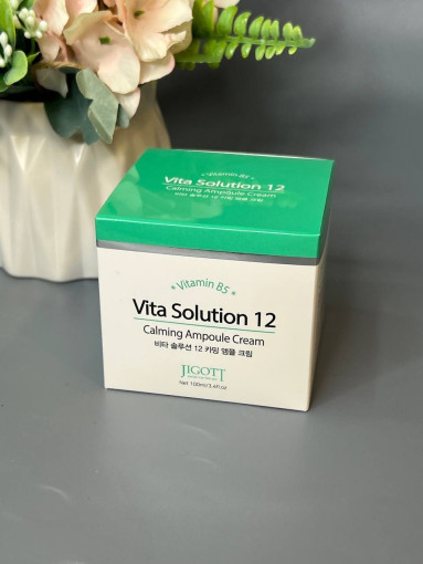 Успокаивающий ампульный крем для лица Vita В5 Solution 12 Корея 🇰🇷 САДОВОД официальный интернет-каталог