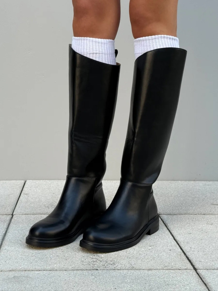 Cапоги женские черные купить в Интернет-магазине Садовод База - цена 1500 руб Садовод интернет-каталог