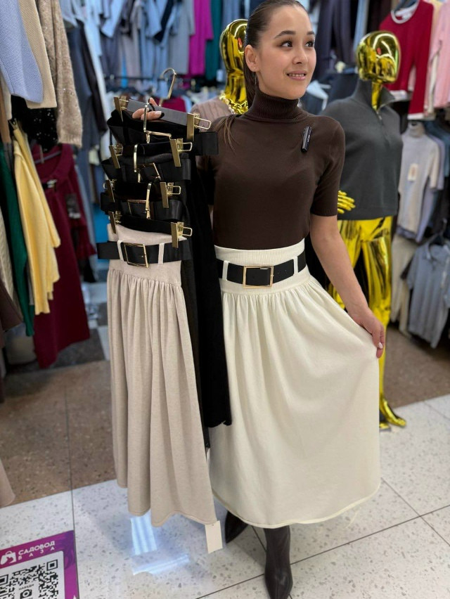 Юбка бежевая купить в Интернет-магазине Садовод База - цена 1400 руб Садовод интернет-каталог