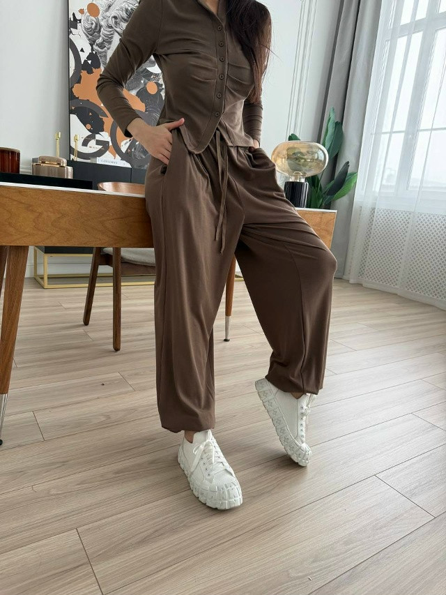 🛍Костюм двойка с брюками султанки🛍 купить в Интернет-магазине Садовод База - цена 2400 руб Садовод интернет-каталог