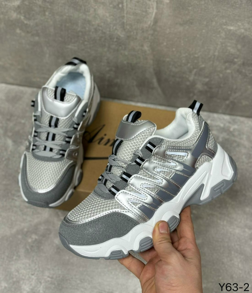 Кроссовки женские серые купить в Интернет-магазине Садовод База - цена 700 руб Садовод интернет-каталог