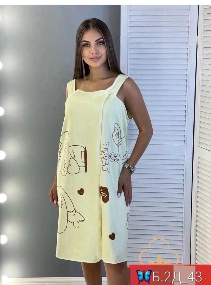 Платье с принтом для дома купить в Интернет-магазине Садовод База - цена 150 руб Садовод интернет-каталог