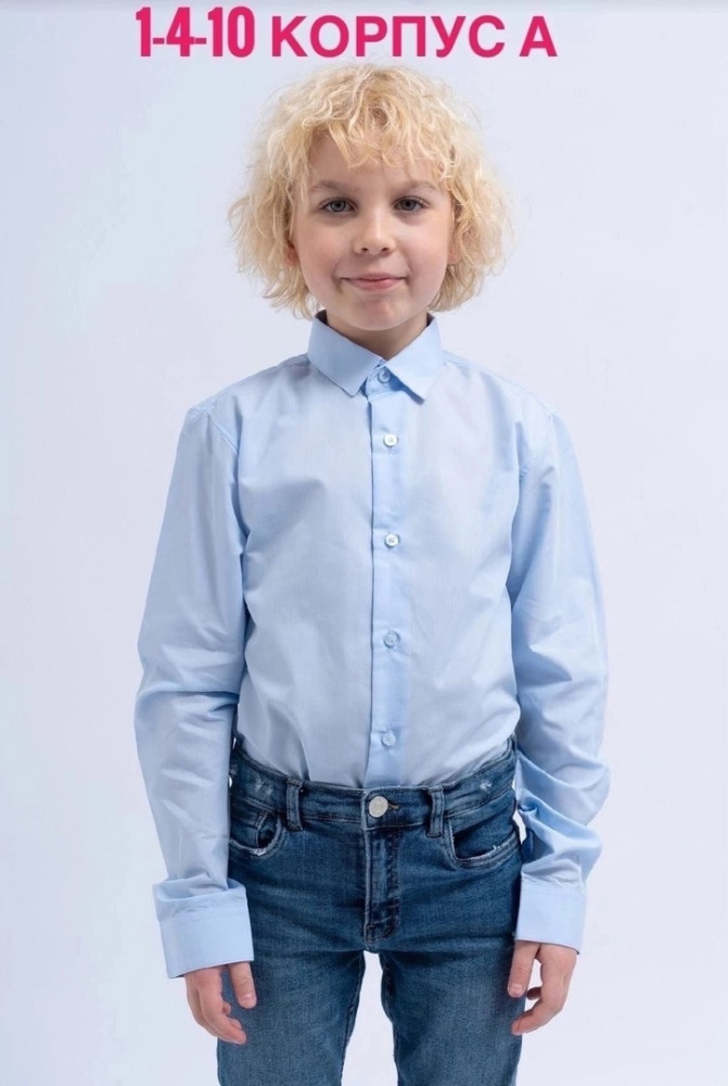 Детская рубашка голубая купить в Интернет-магазине Садовод База - цена 350 руб Садовод интернет-каталог