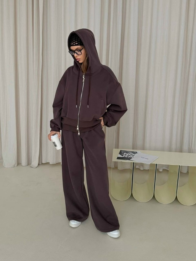 Женский костюм коричневый купить в Интернет-магазине Садовод База - цена 3000 руб Садовод интернет-каталог