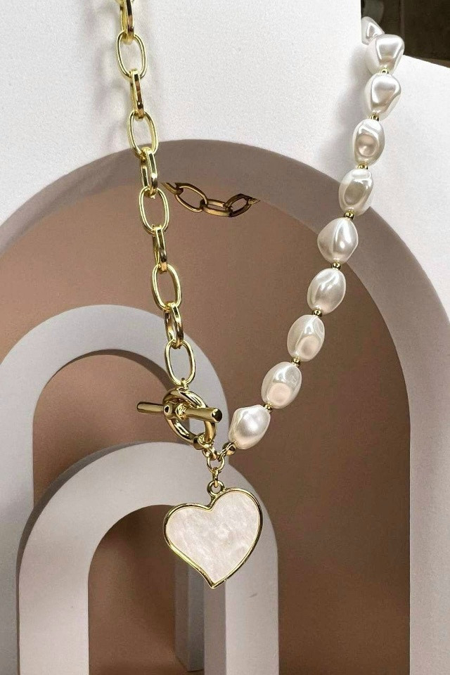 💗Колье с сердцем купить в Интернет-магазине Садовод База - цена 200 руб Садовод интернет-каталог