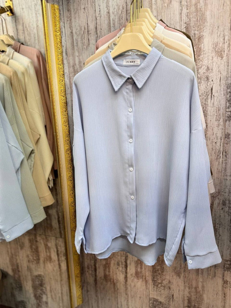 Женская рубашка голубая купить в Интернет-магазине Садовод База - цена 1250 руб Садовод интернет-каталог