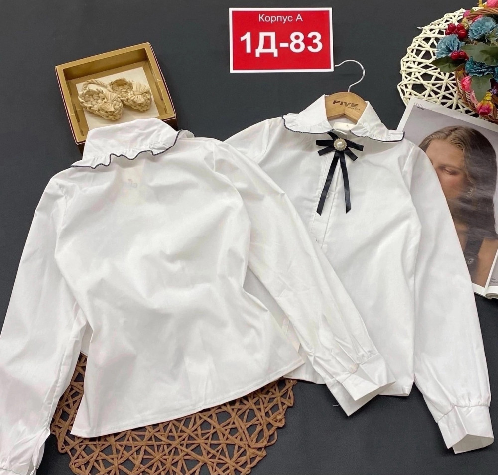 📍🆕☃️ Блузка для Школьный 💣💥💣💥 купить в Интернет-магазине Садовод База - цена 400 руб Садовод интернет-каталог