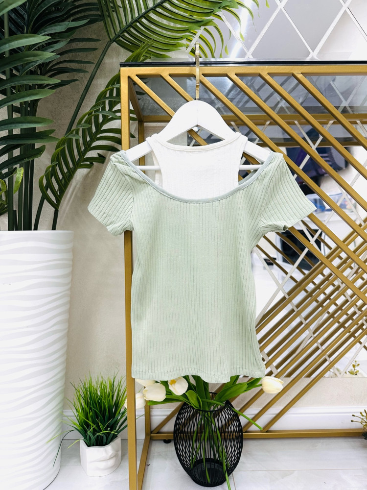 Детская футболка зеленая купить в Интернет-магазине Садовод База - цена 550 руб Садовод интернет-каталог