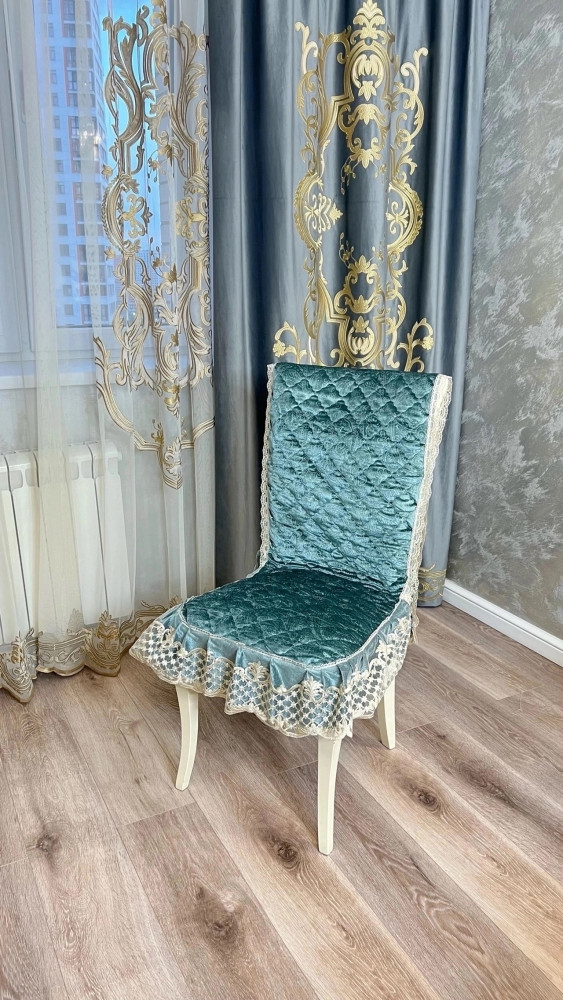 Чехлы на стулья стеганные с кружевом купить в Интернет-магазине Садовод База - цена 3700 руб Садовод интернет-каталог