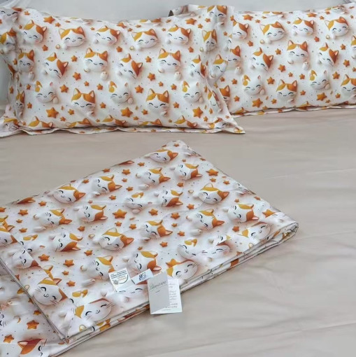 1,5 комплект с готовым одеялом, детский рисунок. Качество люкс, печатный рисунок, САДОВОД официальный интернет-каталог