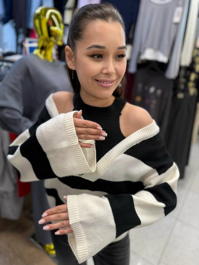 Свитер женский черный купить в Интернет-магазине Садовод База - цена 1000 руб Садовод интернет-каталог