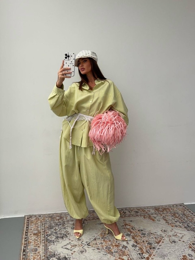 Женский костюм салатовый купить в Интернет-магазине Садовод База - цена 3800 руб Садовод интернет-каталог