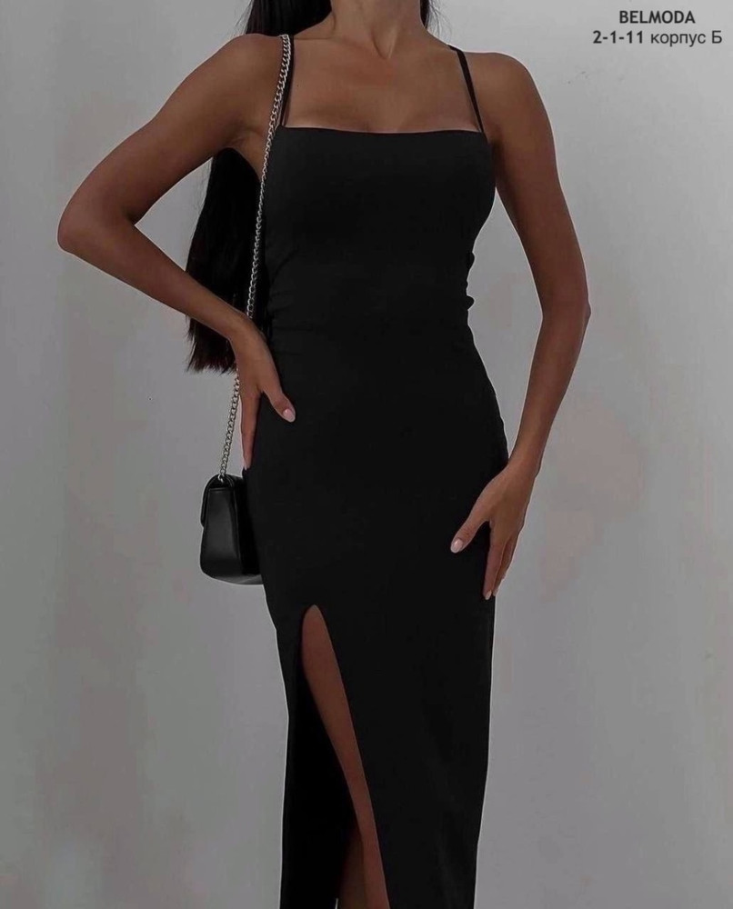 Сдержанное и сексуальное платье в чёрном цвете купить в Интернет-магазине Садовод База - цена 600 руб Садовод интернет-каталог