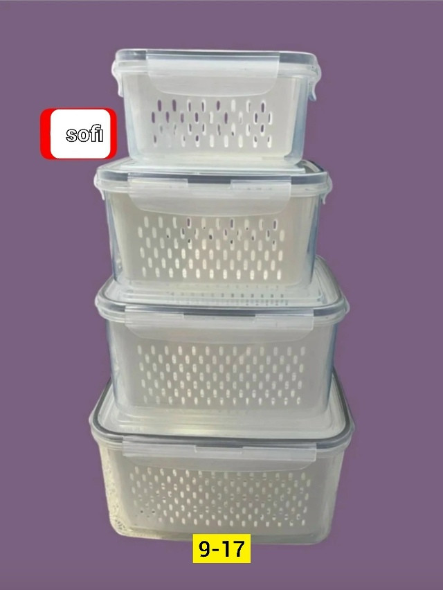 Набор контейнеров с дуршлагом купить в Интернет-магазине Садовод База - цена 850 руб Садовод интернет-каталог