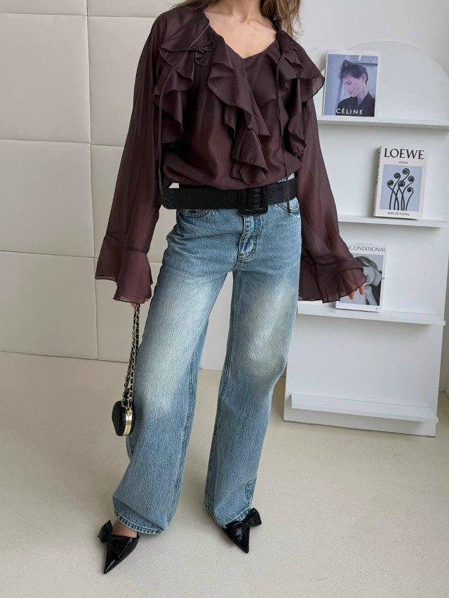 Блузка коричневая купить в Интернет-магазине Садовод База - цена 1500 руб Садовод интернет-каталог