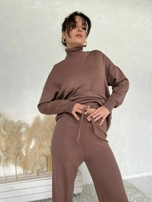 Женский костюм коричневый купить в Интернет-магазине Садовод База - цена 2550 руб Садовод интернет-каталог