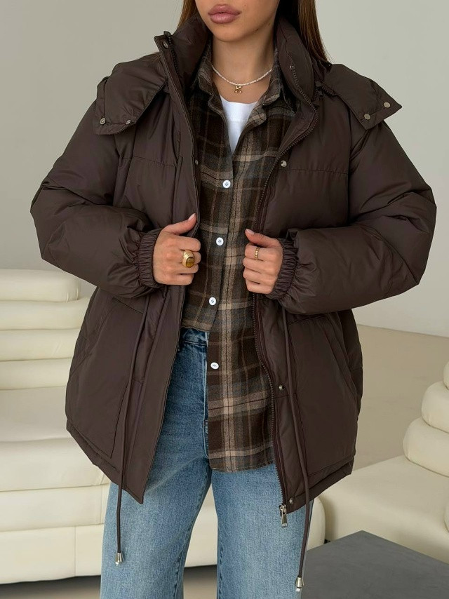 Куртка женская коричневая купить в Интернет-магазине Садовод База - цена 2900 руб Садовод интернет-каталог