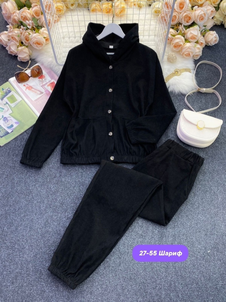 Женский костюм черный купить в Интернет-магазине Садовод База - цена 1100 руб Садовод интернет-каталог