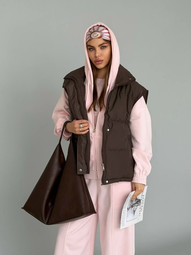 Жилетка женская коричневая купить в Интернет-магазине Садовод База - цена 1900 руб Садовод интернет-каталог