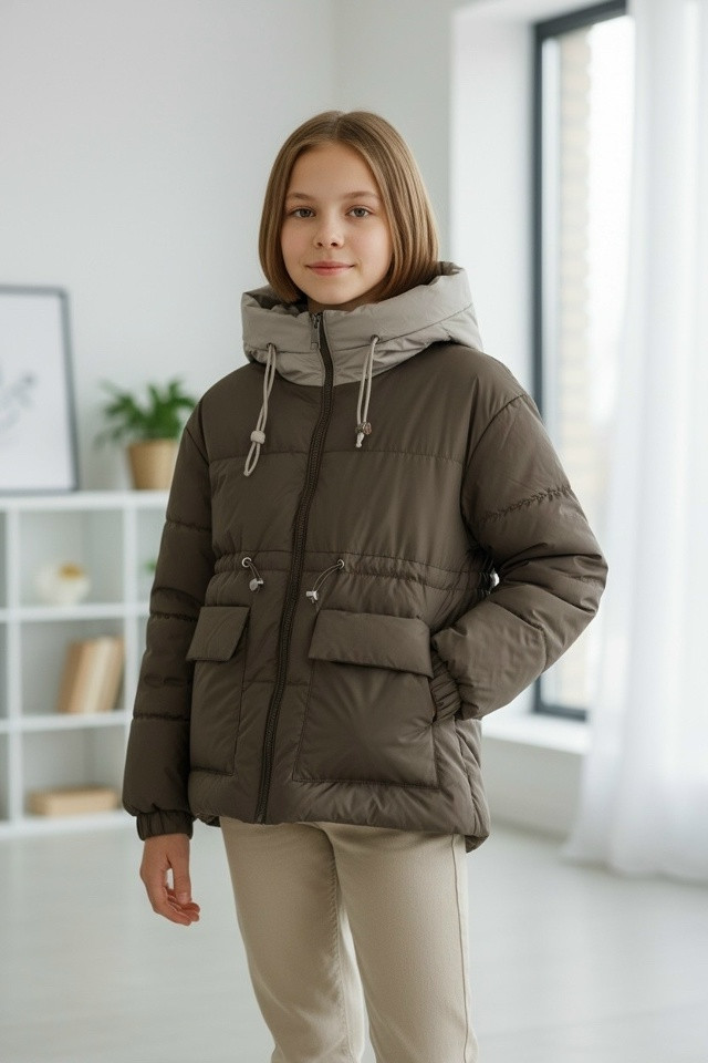Куртка детская коричневая