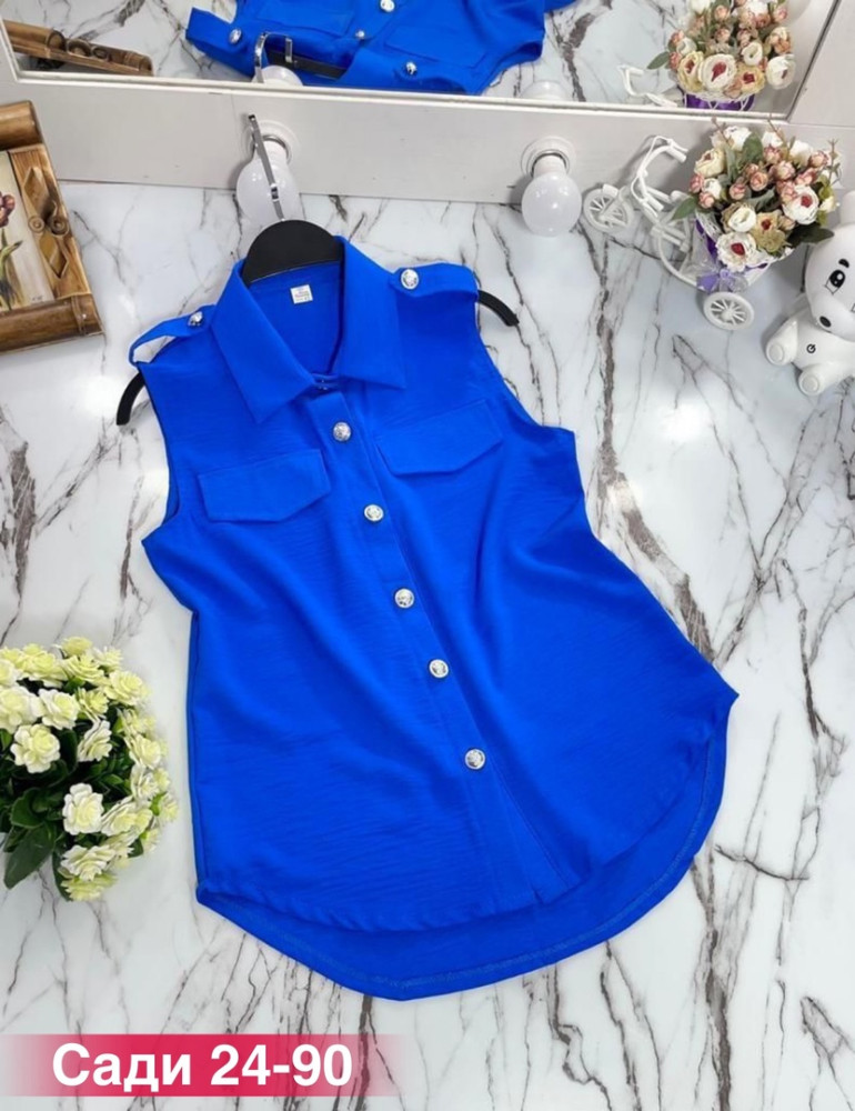 Блузка синяя купить в Интернет-магазине Садовод База - цена 450 руб Садовод интернет-каталог