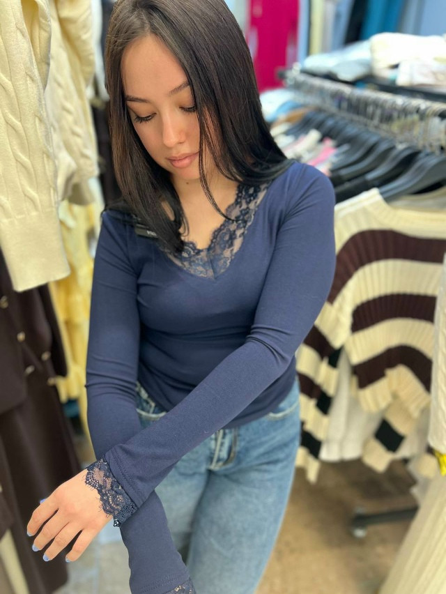 Лонгслив темно-синий купить в Интернет-магазине Садовод База - цена 950 руб Садовод интернет-каталог