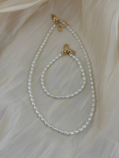 Чокер с жемчугом «рис» САДОВОД официальный интернет-каталог