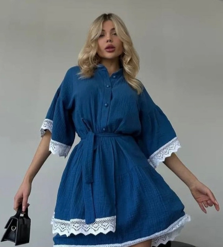 Платье синее купить в Интернет-магазине Садовод База - цена 900 руб Садовод интернет-каталог