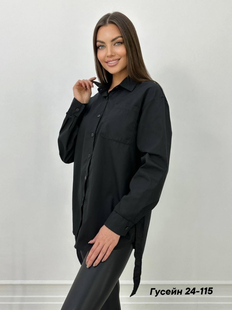 Женская рубашка черная купить в Интернет-магазине Садовод База - цена 400 руб Садовод интернет-каталог